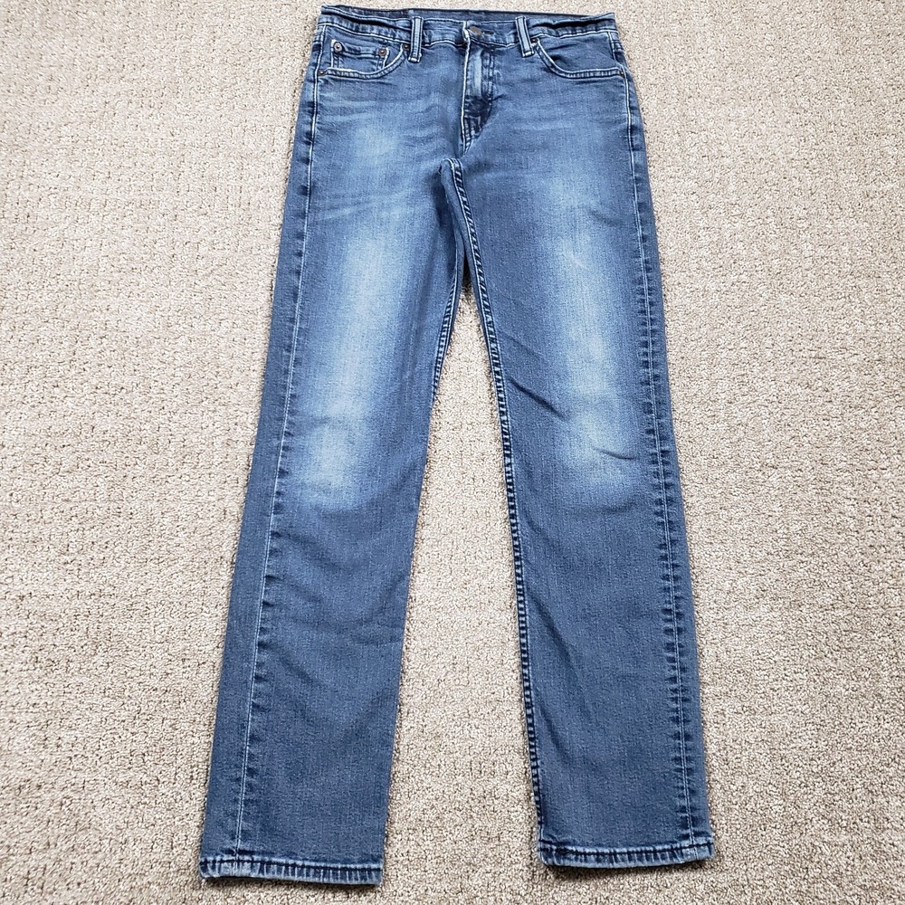 LEVIS Jeans Mens 30x32 (28x30) Blue 511 Slim-Straight Soft Medium Fade Denim